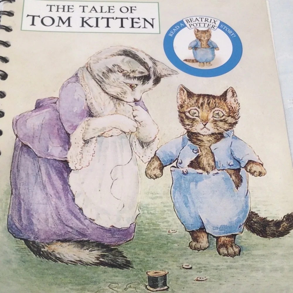 Beatrix Potter Spiral Books The Tale Of Tom Kitten & The Tale Of Puddle-Duck​